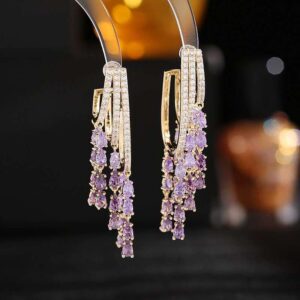 Perpel Color Earrings