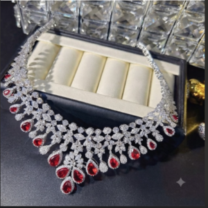 Necklace With Red Stone